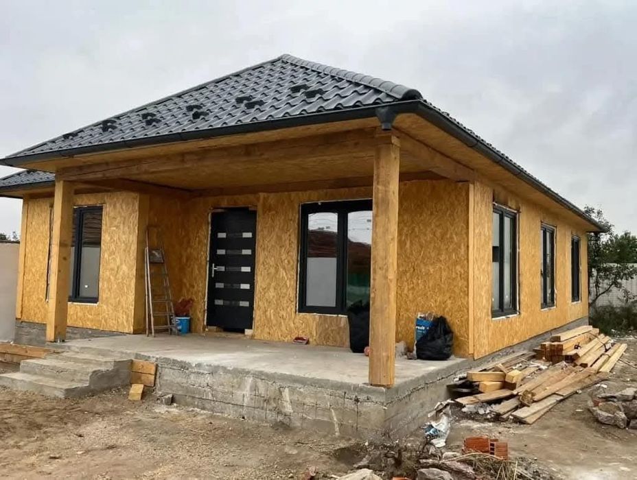 Construim cabane A Frame și case din lemn la cheie