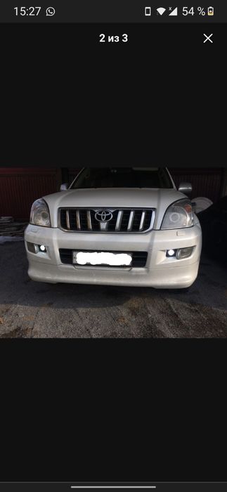 Накладка на бампер Прадо 120