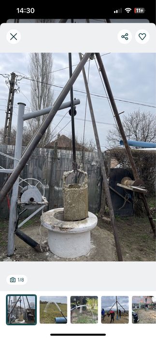 Foraje puțuri apa  | Denisipări | Curățări | Prelungiri  | Piloni