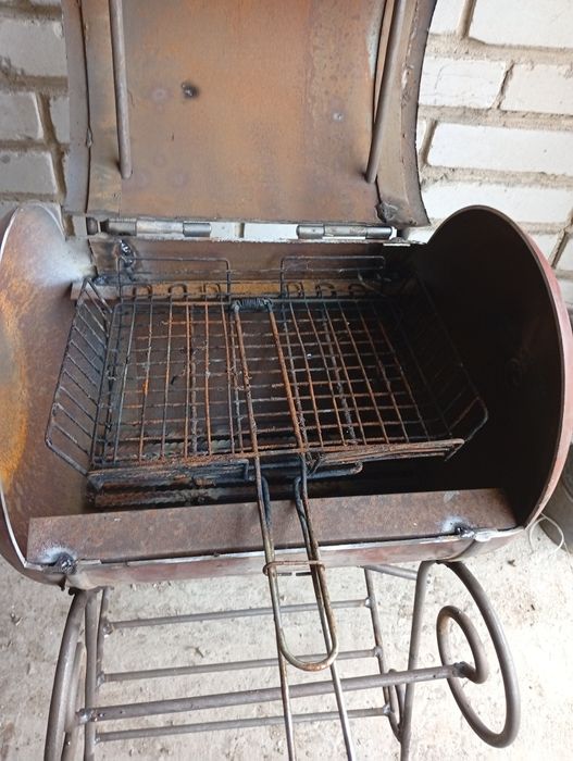 Мангал из газового балона
