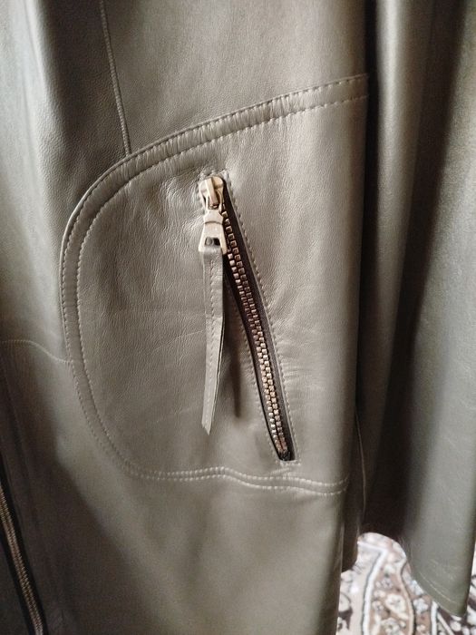 Натуральная кожа Турция плащ