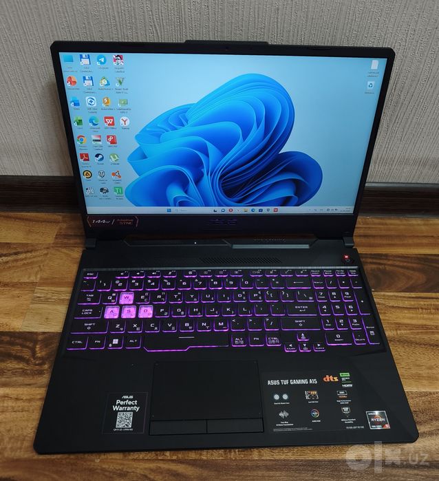 Asus Tuf.Ryzen5 7535HS/ddr5 16gb/RTX3050/512gb ssd/15.6"IPS 144Hz