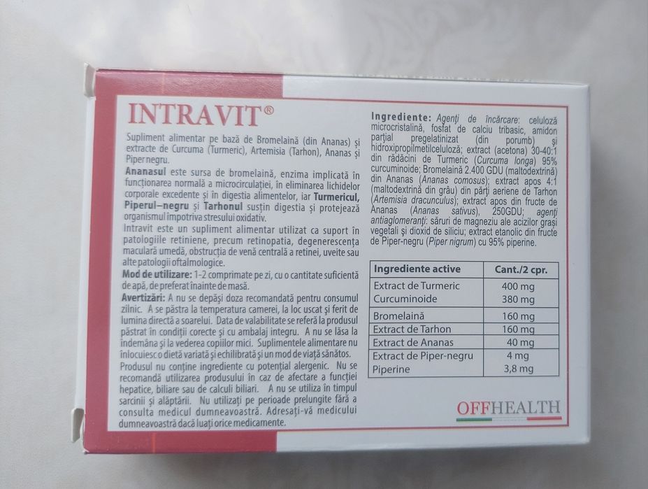 Intravit - supliment alimentar 30 comprimate (x5 cutii)