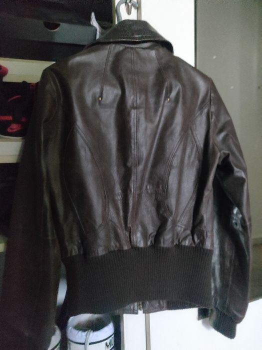 Geaca piele naturală maro