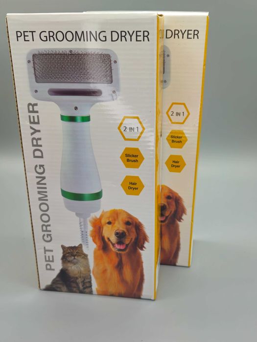 2в1 сешоар-четка за кучета/котки– сушене и разресване едновременно