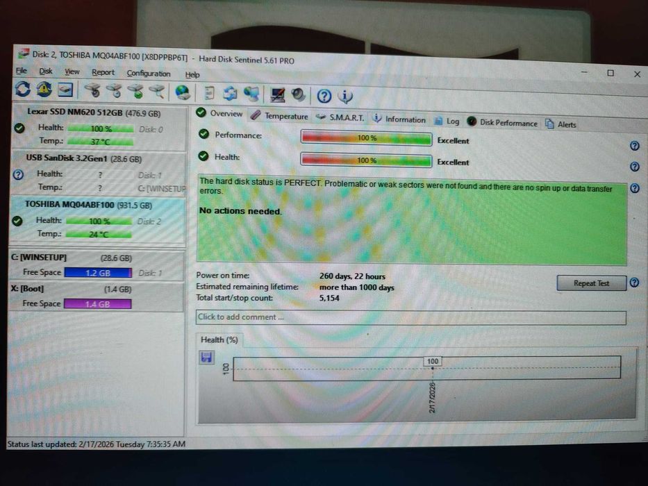 HDD 2,5" capacitate 1000 GB