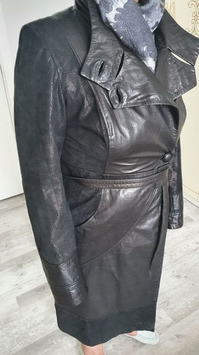 Пальто турецкое кожанное