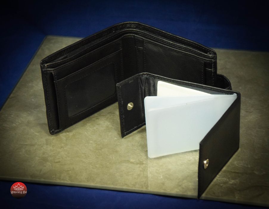 Персонализирано мъжко портмоне от италианска ЕСТЕСТВЕНА КОЖА