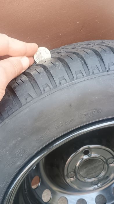 Метална джанта 14' с нова гума за Рено- 4х100, ф 60,1мм