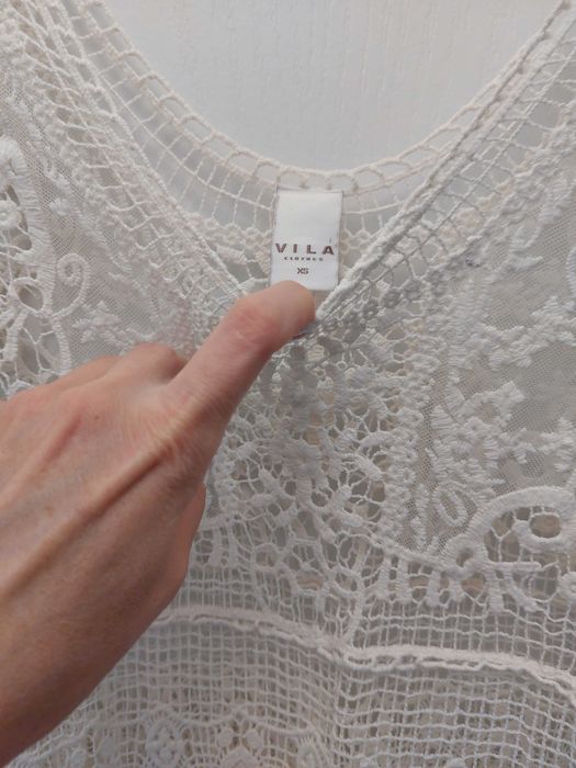 Rochie plaja alba. XS