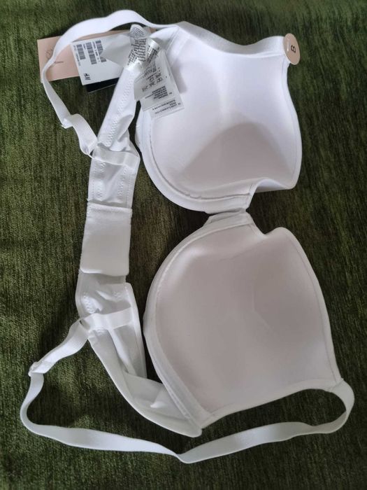 Sutien push-up H&M, mărimea 85B, alb, nou, cu etichetă