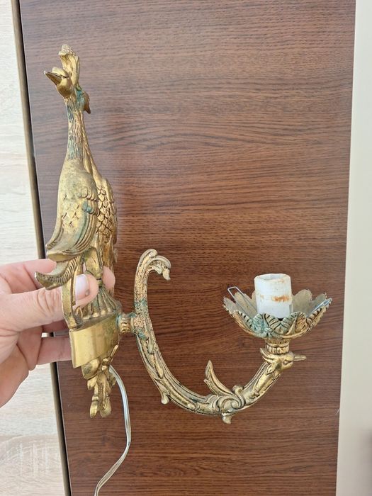 Бароков аплик и полилей настолни лампи