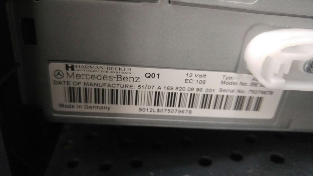 Radio cd player mercedes a class w169 a1698200886001