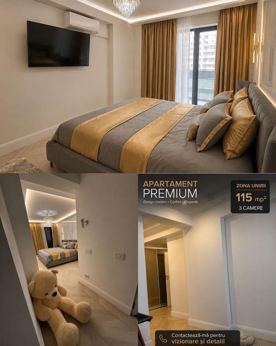 Unirii apartament 3 camere, parcare inclusa, bloc nou, direct proprietar, finisaje premium.