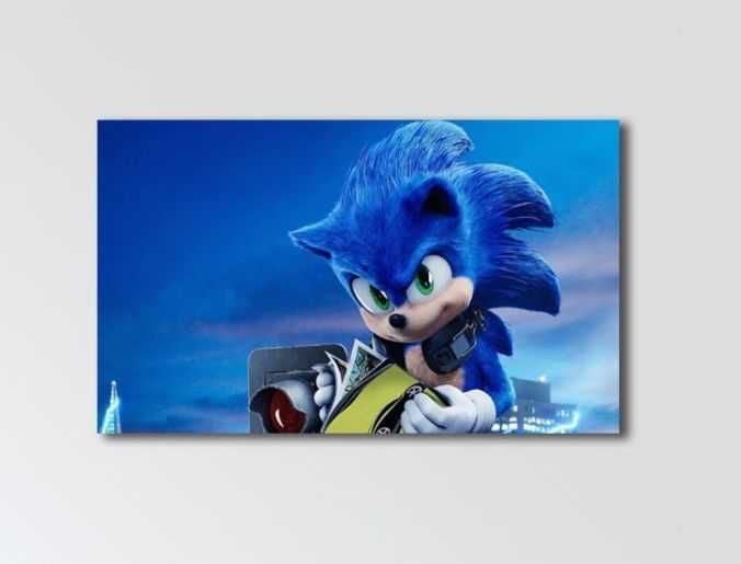 Tablou Canvas Luminos in intuneric VarioView LED, Sonic the Hedgehog, 40 x 60 cm