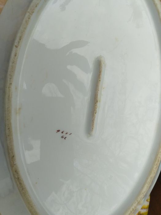 Стари български порцеланови плата и чинии за торта