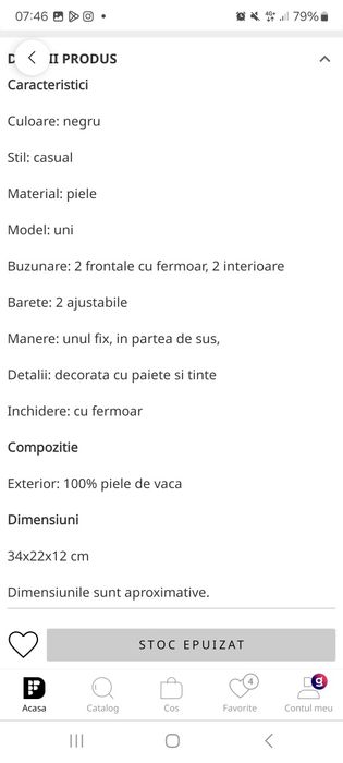 Vând ghiozdan MK original, ca nou