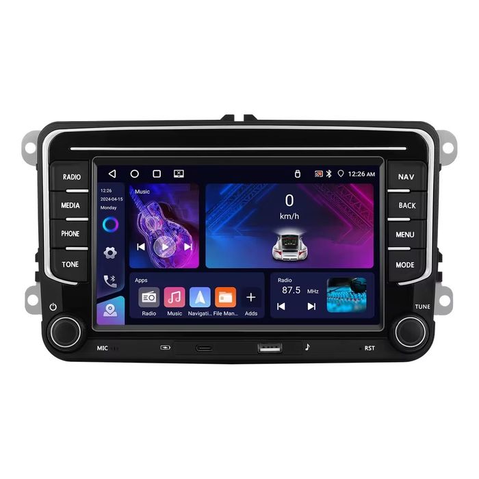 Navigatie 2GB Ram 4GB Ram Carplay Android Auto Volkswagen Golf 5 6 Passat b6 Sharan Tiguan Skoda Octavia Fabia Seat Altea Alhambra