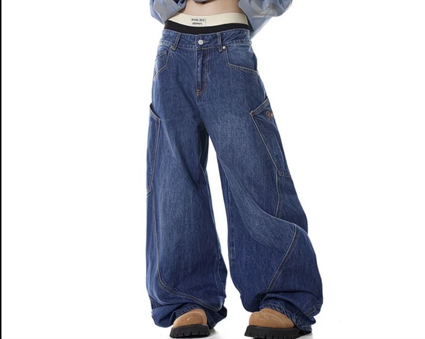 Джинсы бэгги моднявая