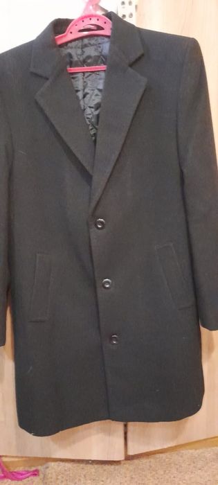 Пальто мужское черное