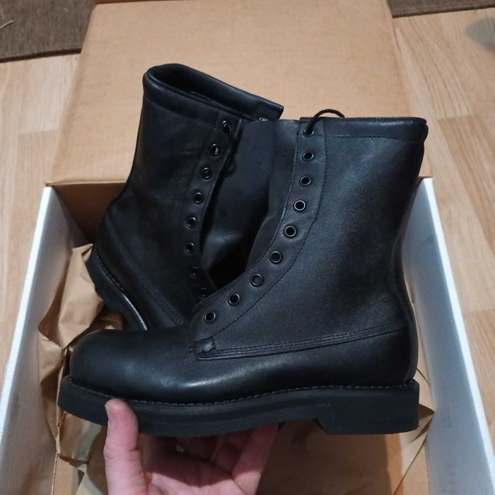 Bocanci militari Addison USA, Piele naturala Neagra 5,5R, masura 39-40