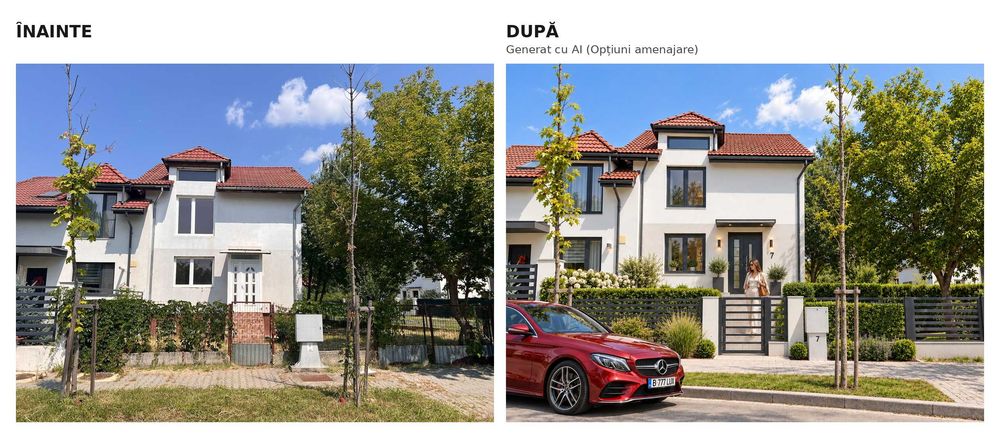 Casă cuplată cartier Henri Coandă, D+P+1E+M, 196 mp desfășurați, demisol compartimentat + mansardă înaltă, teren 273 mp