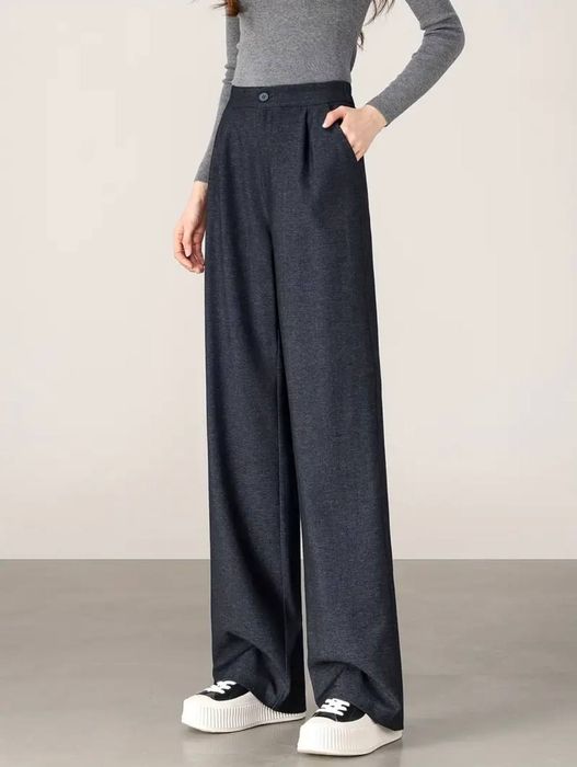 Кэжуал брюки темно синие