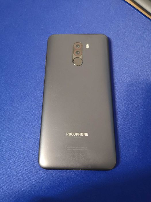 Telefon mobil Xiaomi Pocophone F1, Dual SIM, 64 GB, 6GB RAM, 4G, Blue, sticla crapata