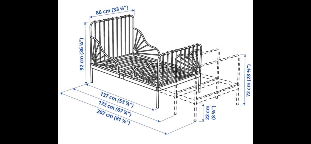 Детская кровать ( раздвижная )