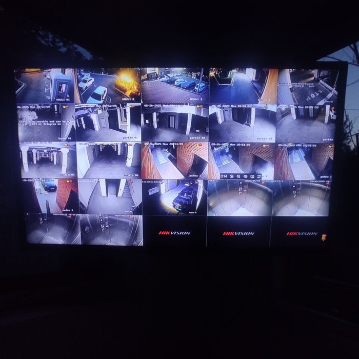 установки камеры и пожарные сигнализации и установки шлагбаума и други