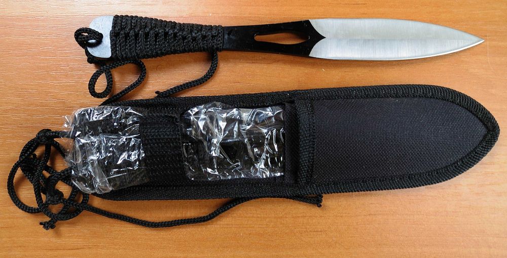 Ножове за хвърляне/кунай/- тип кама - 3 броя