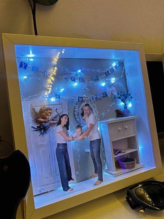 3D рамка-нощник по снимка | персонален подарък Варна