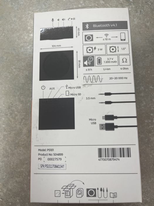 Портотативна колонка АСМЕ PS101 bluetooth