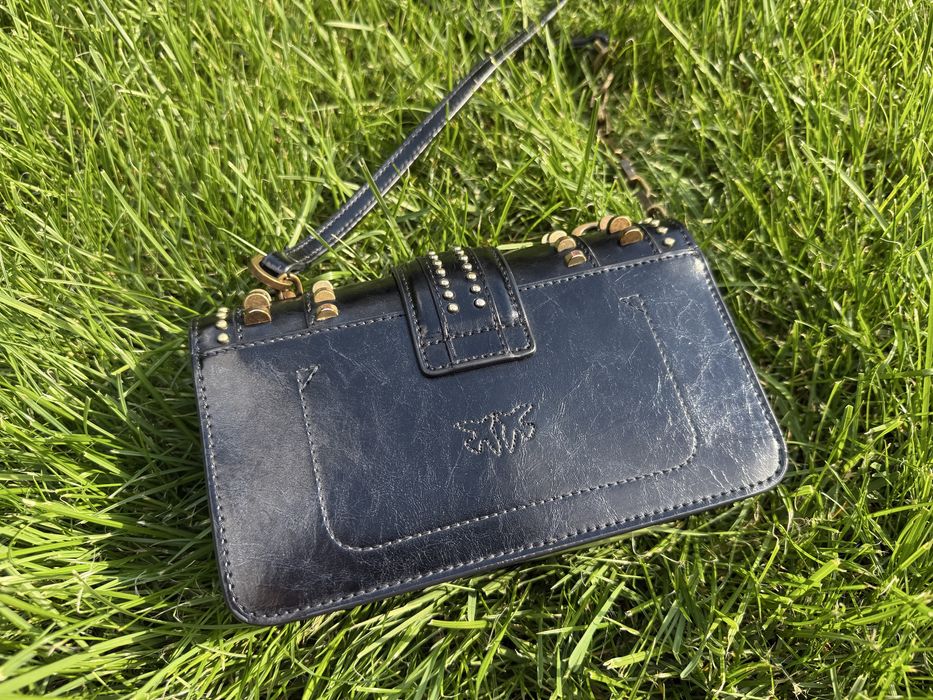 Geantă Pinko Love Bag originală – model statement cu ținte metalice