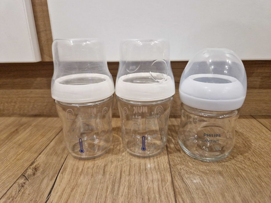 Стъклени шишета NUK Perfect Match и Philips Avent