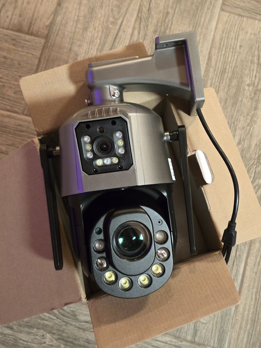 Cameră Supraveghere Dual Lens 4K 8MP- Zoom 50X Optic