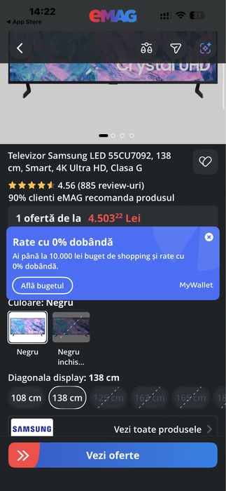 Tv Samsung Led 138 ultra hd  4k
