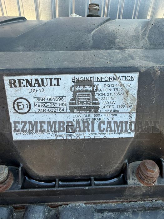 Motor Renault Magnum 440dxi EEV D13C 21316523