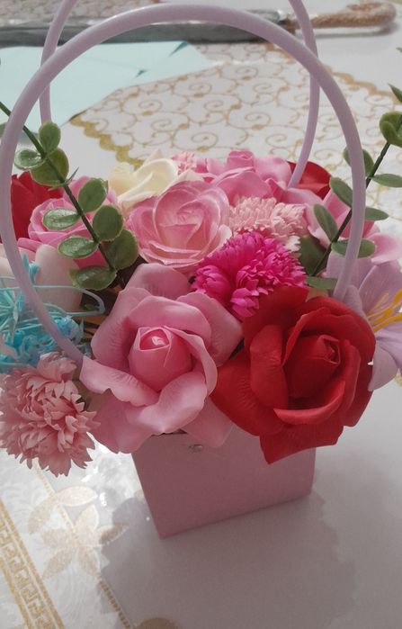 Цветы мыльные букеты