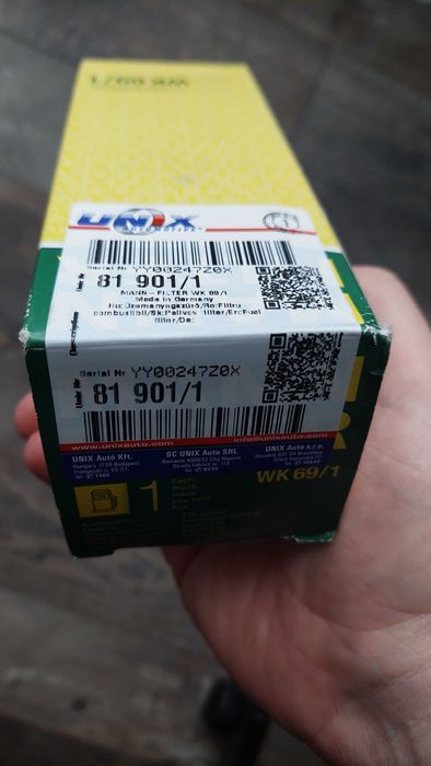 Filtru combustibil benzina NOU MANN WK69/1 Seat Skoda VW Volkswagen