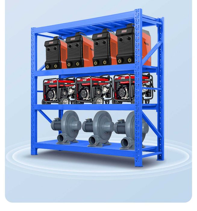 Прочный стальной стеллаж для хранения вещей / Многоярусный стеллаж