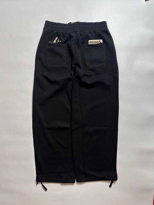 Штаны широкие черные бренд