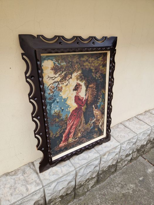 Чудесен антикварен холандски гоблен