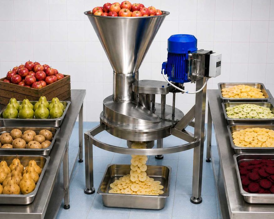 Linie automata deshidratare fructe si legume – masini si utilaje pentru pregatire fructe si legume  in vederea uscarii
