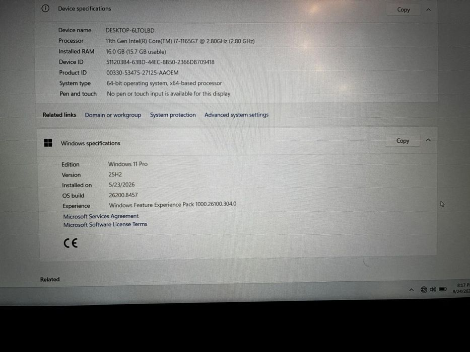 Dell Vostro 3500 i7-1165G7 | 16GB RAM | SSD 512GB | Windows 11 Pro