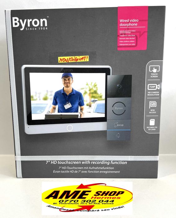 Interfon Video Byron Dic-24112, NOU/Sigilat!!