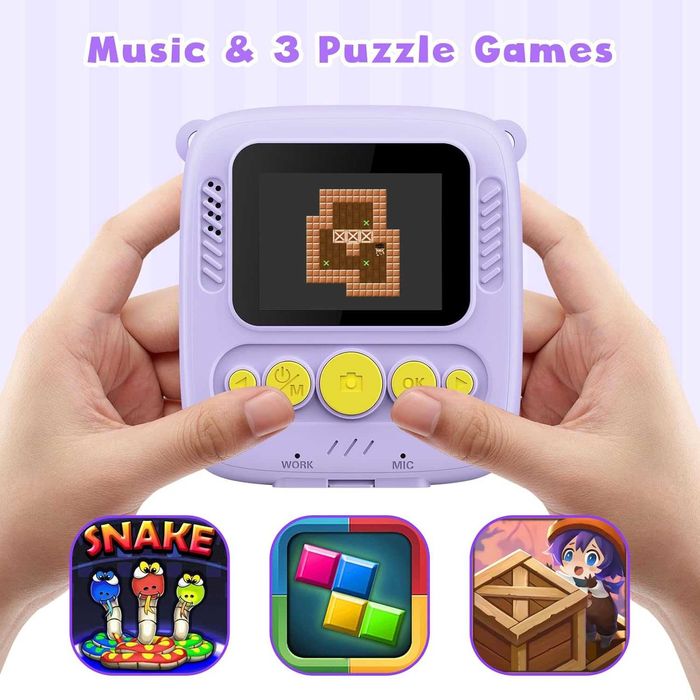 Детски фотоапарат с принтер за моментални снимки Gofunly