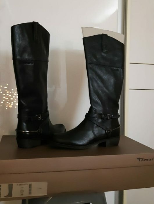 Cizme piele damă, Tamaris , noi,mărimea 38 .