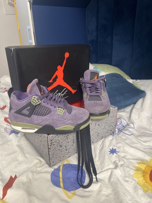 Jordan 4 roz cu negru si alb folosit odata fara uzuri