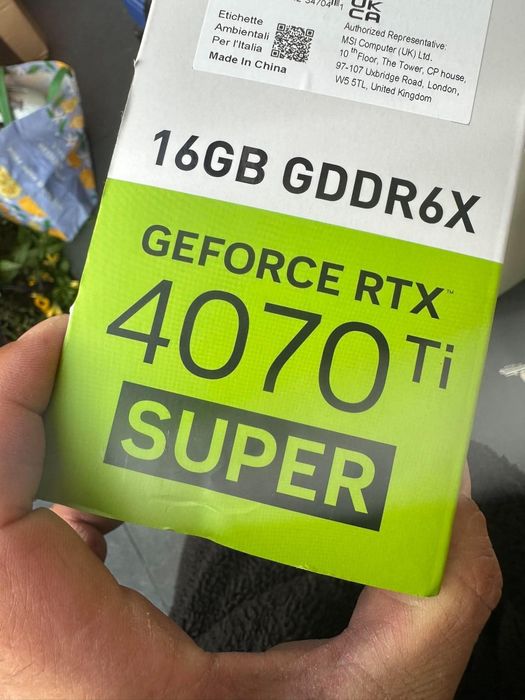 MSI GeForce RTX 4070 Ti Super 16GB GAMING X SLIM Albă GDDR6X